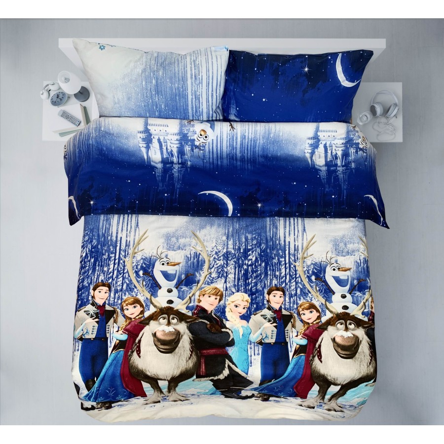 medvilninis patalynes komplektas ledo šalis (frozen)