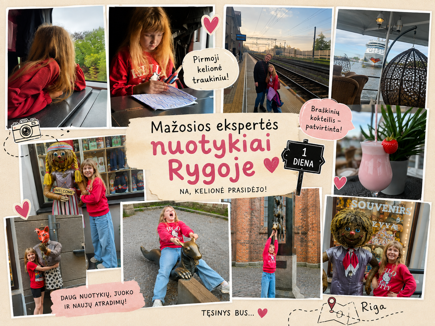 Pirmą kartą į Rygą traukiniu!