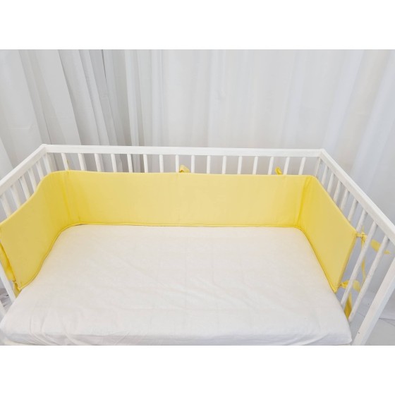Yellow cot bumper | Žirniukas