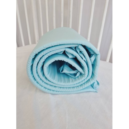 Mint green cot bumper | Žirniukas