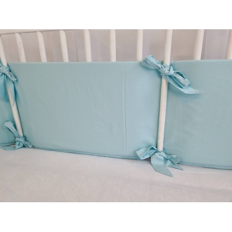 Mint green cot bumper | Žirniukas