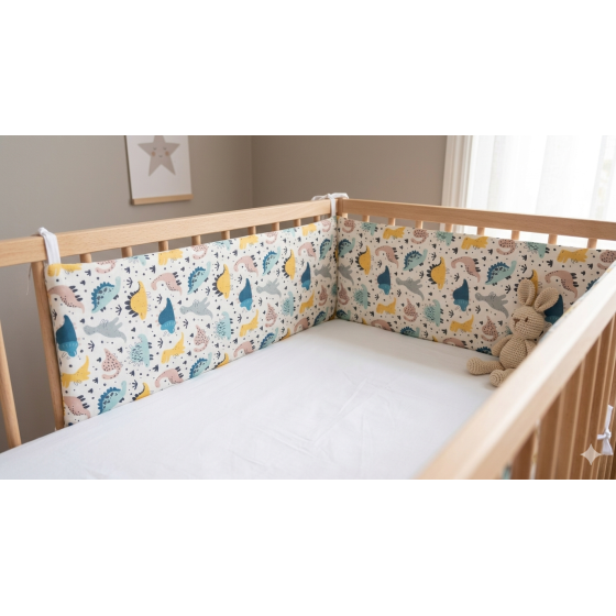 Little Dragons cot bumper | Žirniukas