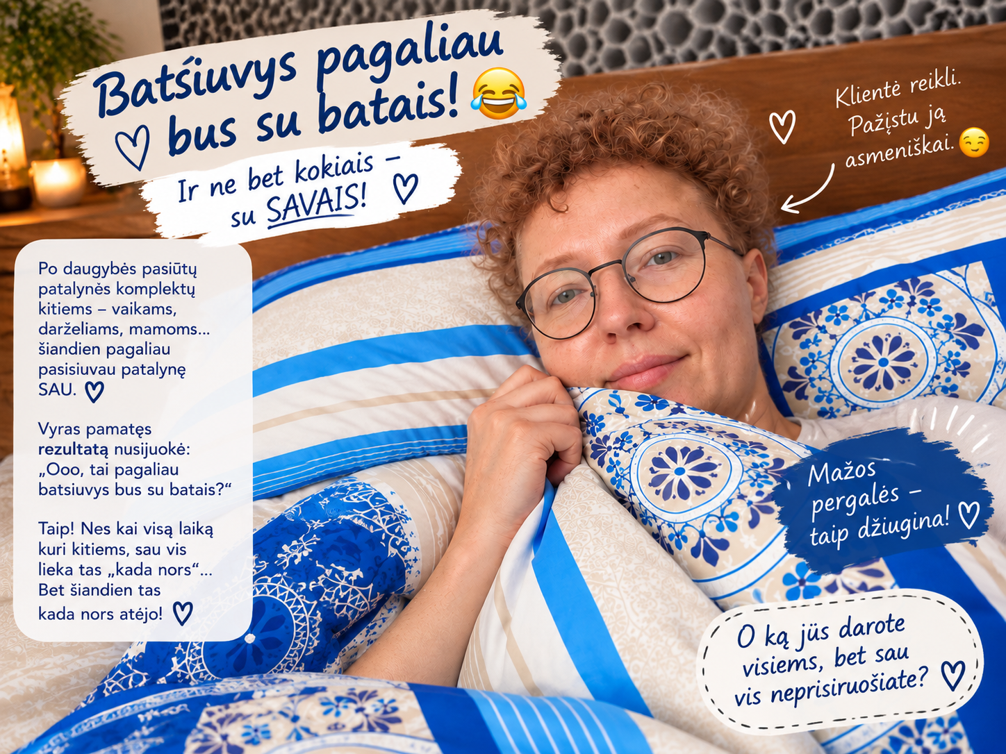 Pagaliau batsiuvys su batais / pasisiuvau patalynę sau