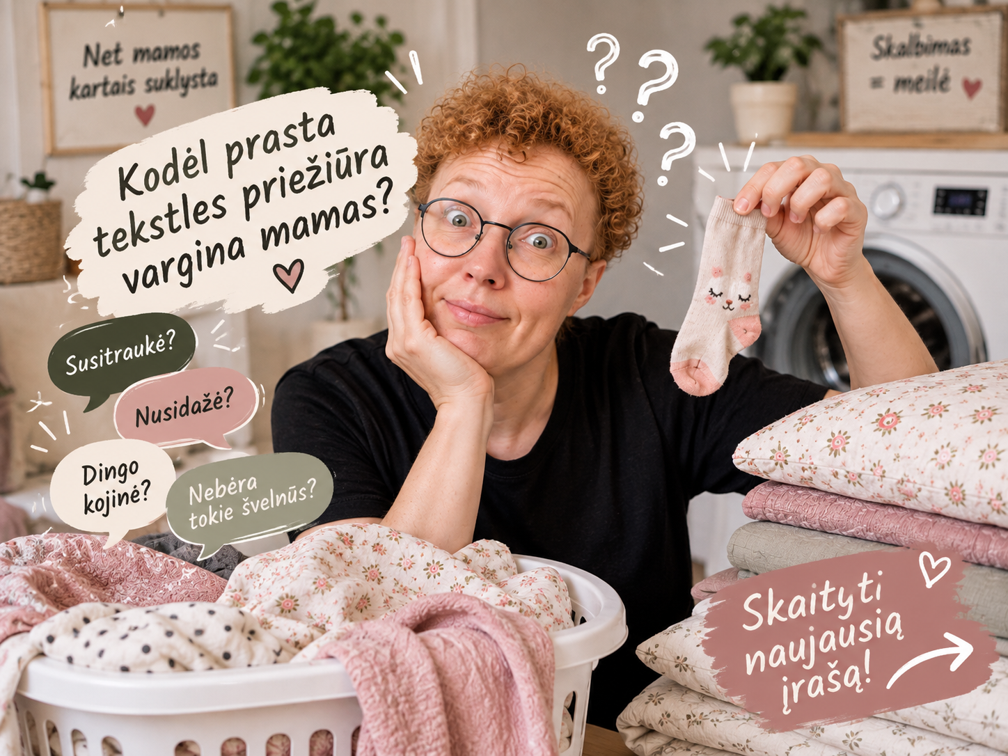 Kodėl prasta tekstilės priežiūra vargina mamas?